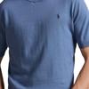 Polo Ralph Lauren Однотонная хлопковая футболка с круглым вырезом и короткими рукавами Мужские топы Синий 710980681-003