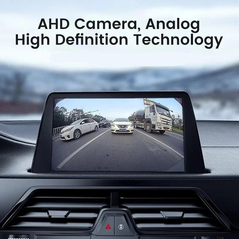 Rear View Backup Camera AHD 1080P 170° Fisheye Golden Lens Full HD Night Vision Vehicle Reversing Backup Front Reversing Cam