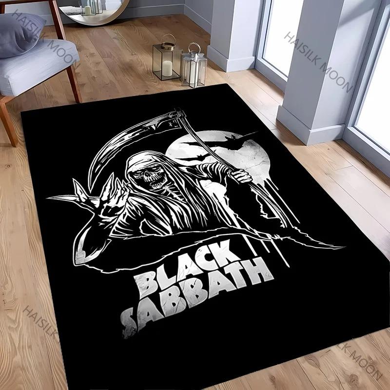 Ковер с рисунком Black S-Sabbath Ковры Гостиная Спальня Прикроватный коврик Коврик Зональный ковер Гардероб Клуб Домашнее украшение
