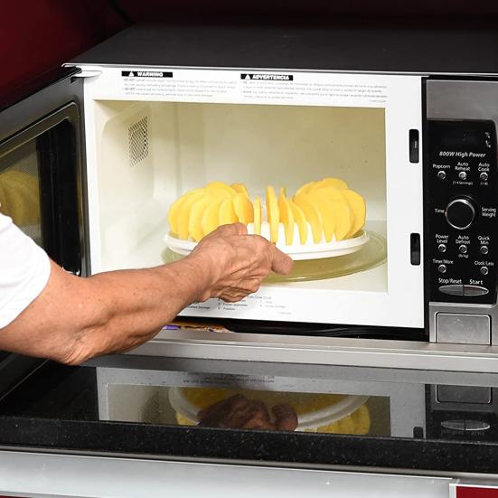 Полезные безмасляные компактные здоровые закуски своими руками, домашняя машина для запекания картофельных чипсов с резаком для домашнего лотка для картофельных чипсов