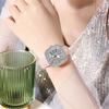 Simple Square Rhinestone Quartz Watch Casual Leather Women's Clock Wristwatch