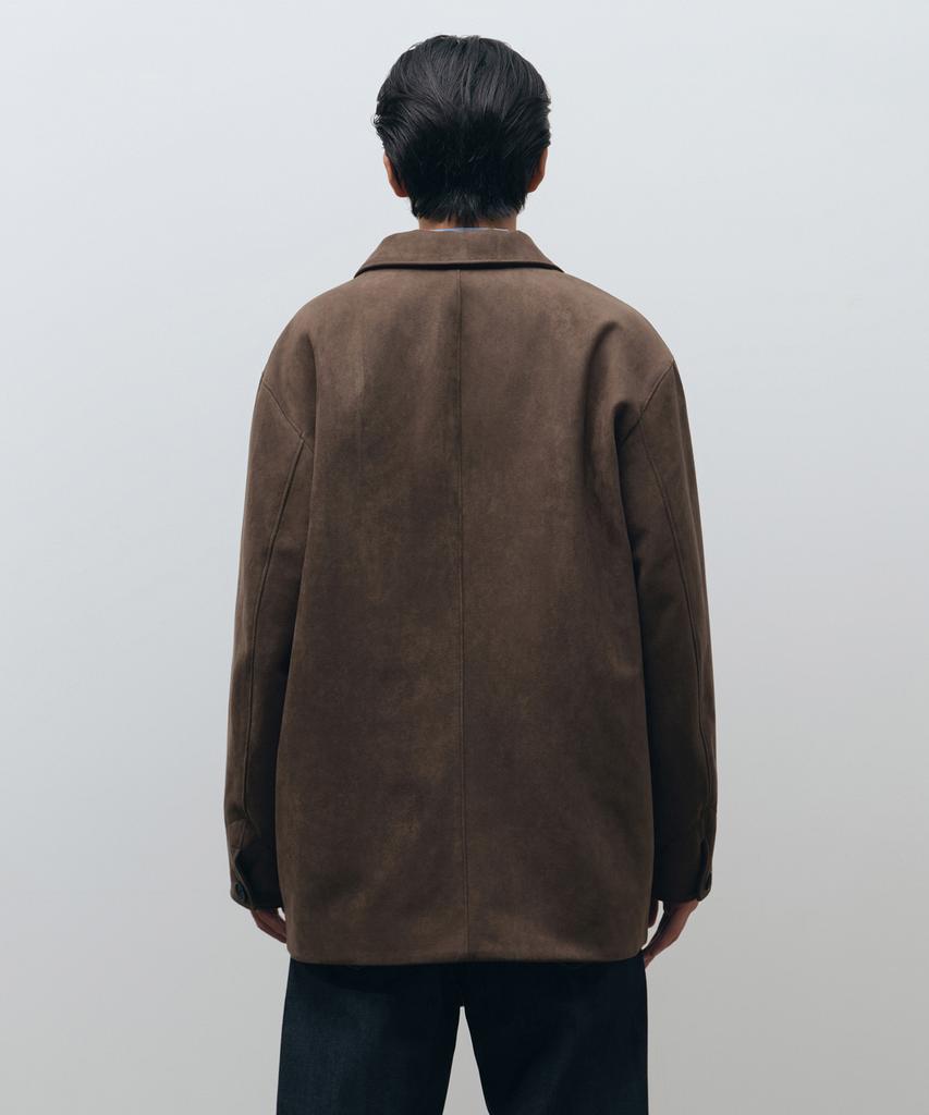 Musinsa Standard Synthetic Suede Car Coat [Brown]