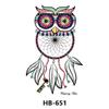 Customize Temporary Tattoos Body Art Flower Dream Catcher Tattoo