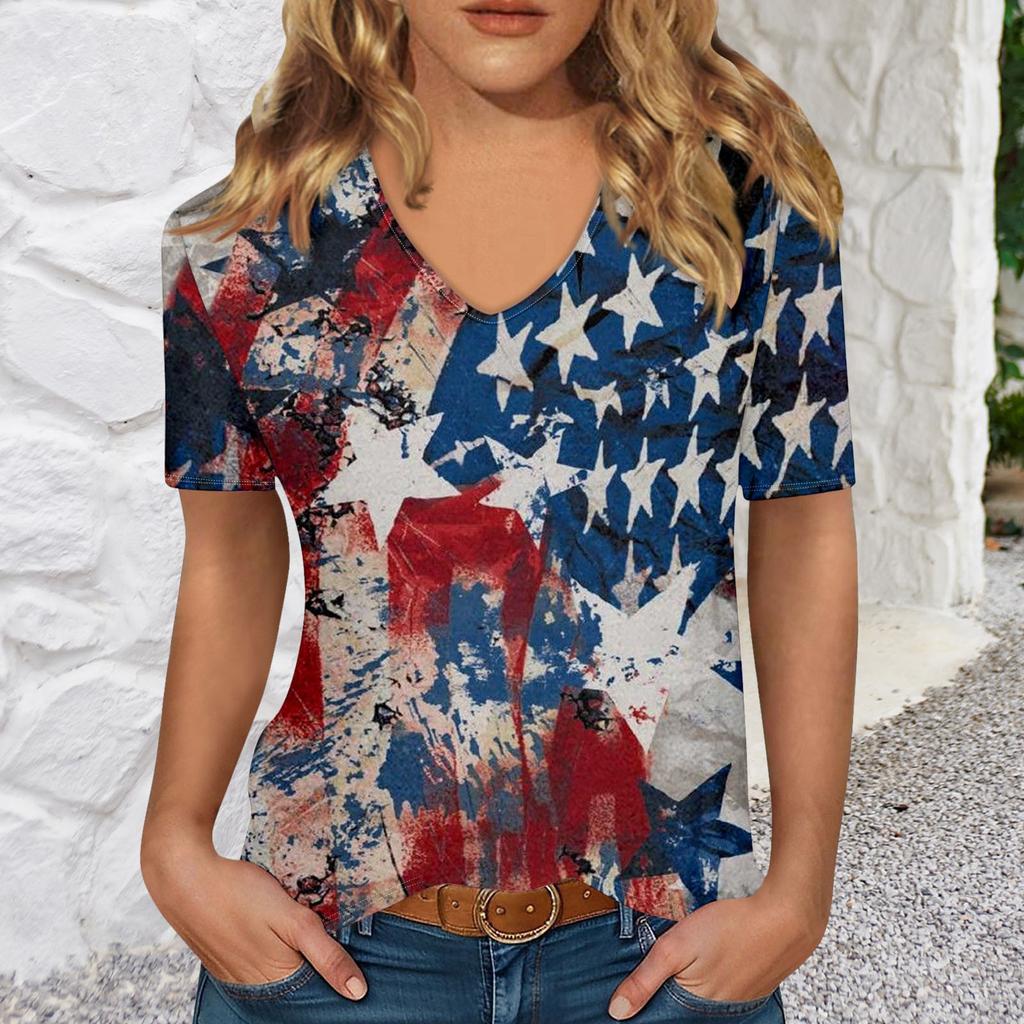 T Shirts Short Sleeve V Neck Tees For Women Fashion Tops Trendy Lightweight Soft Casual Summer Top