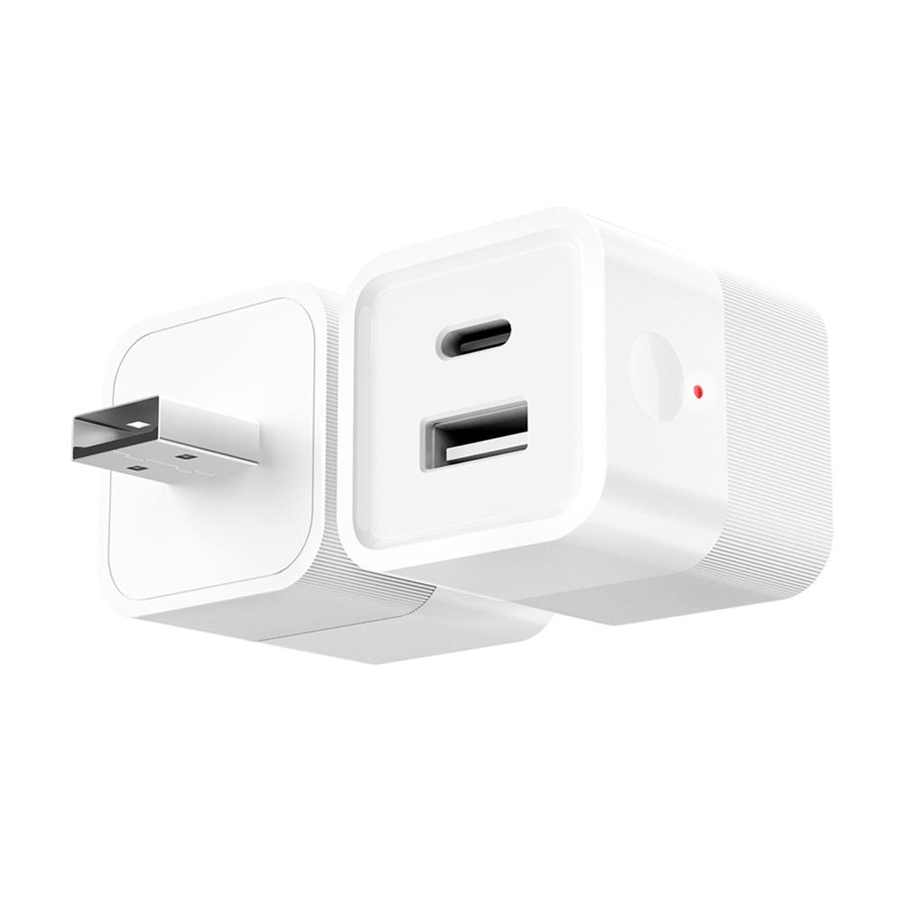 Мини USB-адаптер питания WiFi Зарядное устройство Вилка Таймер USB/Type C Умный WiFi-адаптер Голосовое управление Работает с Alexa и Google Home