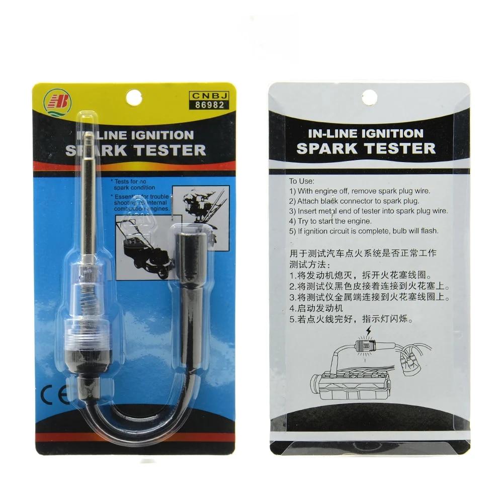 Car Spark Plug Tester Ignition System Coil Engine Inline Autos Diagnostic Test Tool In-Line Igniton Spark Tester Wire Spark Test