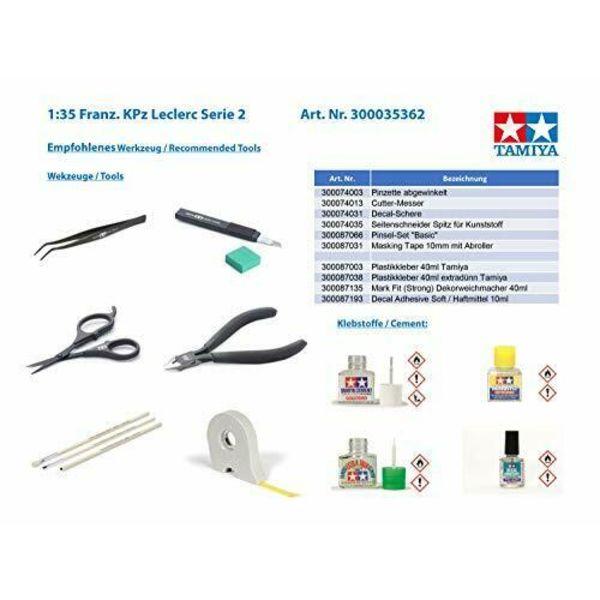 Tamiya Французский основной боевой танк(военный) Набор пластиковых моделей Leclerc Series 2 НОВИНКА