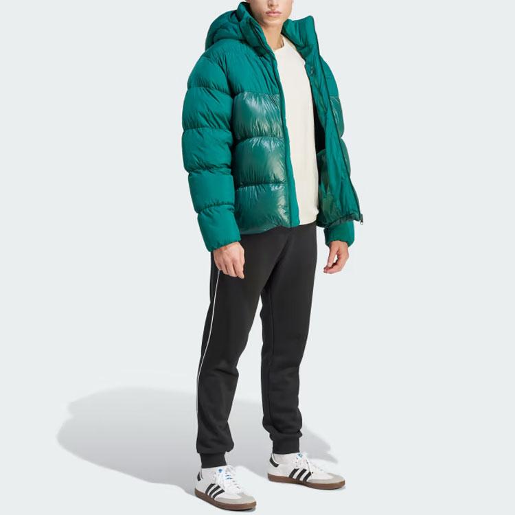 adidas Originals Adicolor Classics Пуховик с капюшоном Мужская верхняя одежда Зеленый IL2566