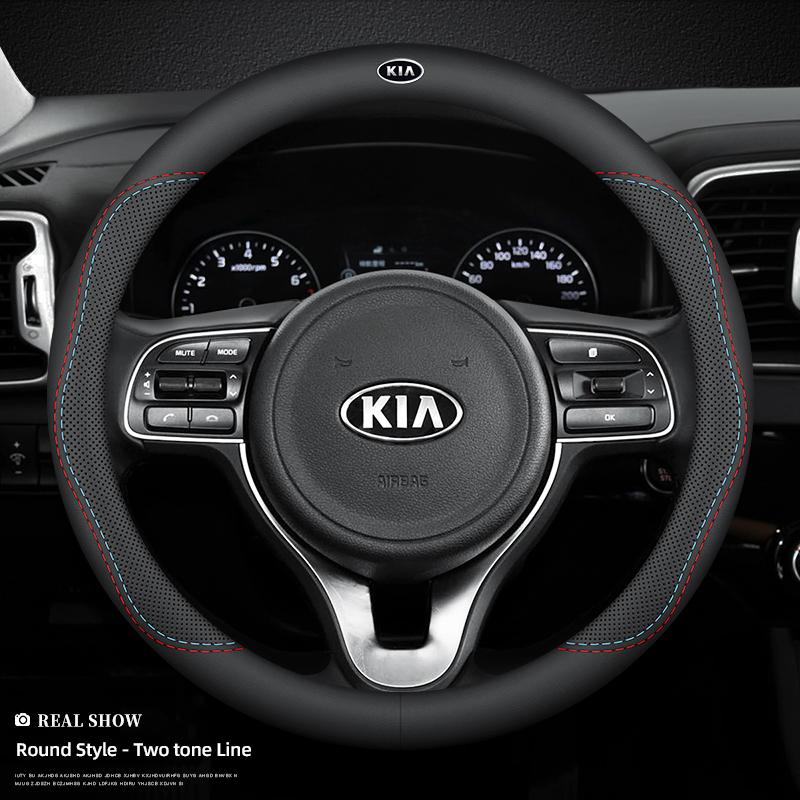 CLFW1 Dedicated Steering Wheel Cover Car Interior Accessories For KIA Rio 4 Ev3 ev6 Niro Stonic Sportage GT-Line Ceed Picanto Forte K9