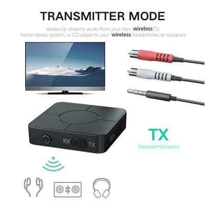 KN326 Bluetooth-передатчик-приемник Аудиоадаптер с микрофоном для автомобиля, ПК, ТВ, наушников