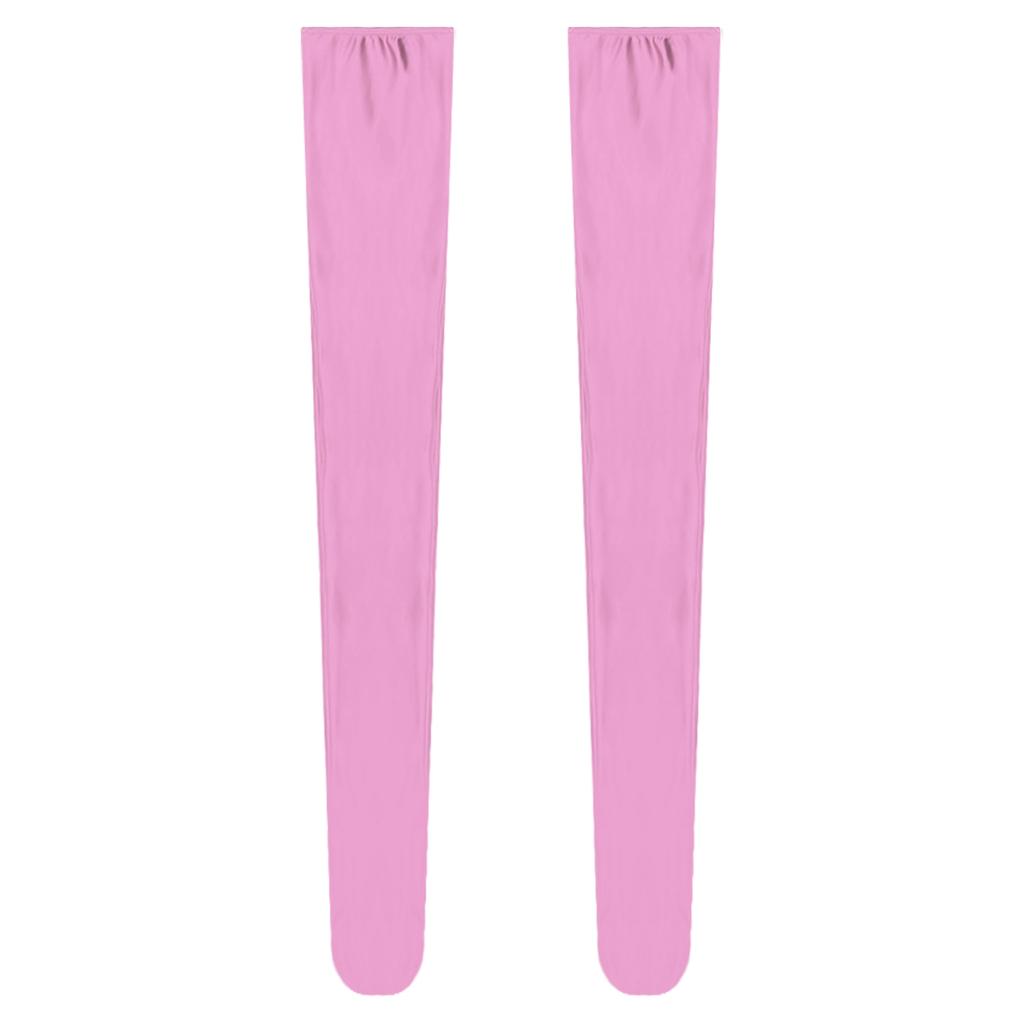 Female Lingerie Over Knee Socks Thigh High Stockings Solid Oil Shiny Smooth Elastic Stockings Women Knee High Socks