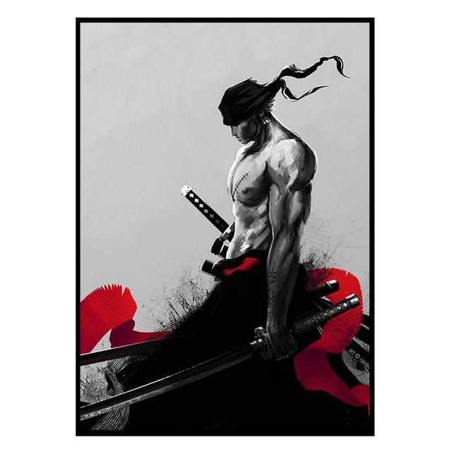 Японское аниме, сплошной постер, настенная живопись, «разыскивается Луффи», холст с изображением битвы, картины для дома, гостиной, спальни, декор