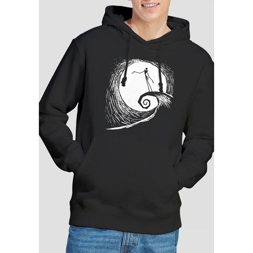 The Nightmare Before Christmas Mens Jack Moon Silhouette Hoodie