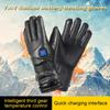 Rechargeable Heating Gloves Waterproof Touchscreen Thermal Gloves Battery Powered Heated Gloves for Outdoor Motorbike Riding