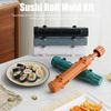 Набор для приготовления суши с кнопкой для извлечения, DIY форма для риса, ролик для домашнего суши и онигири, пластик без BPA, забавный кухонный инструмент для любителей суши, детей