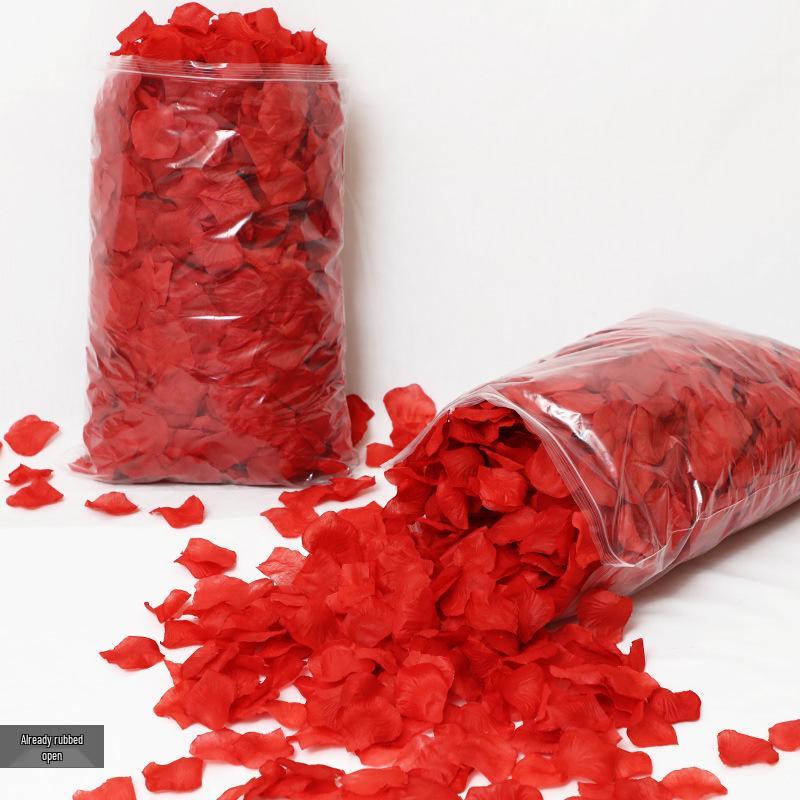 Романтический Свадебный Декор для Помолвки: Искусственные лепестки красной розы