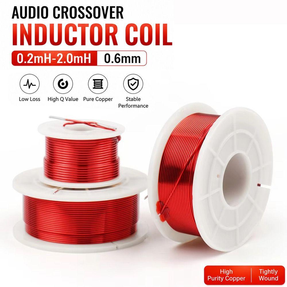 0.2mh-2.0mh Speaker Crossover Inductor Coil 0.6mm Inductor Coil Durable Frequency Coil