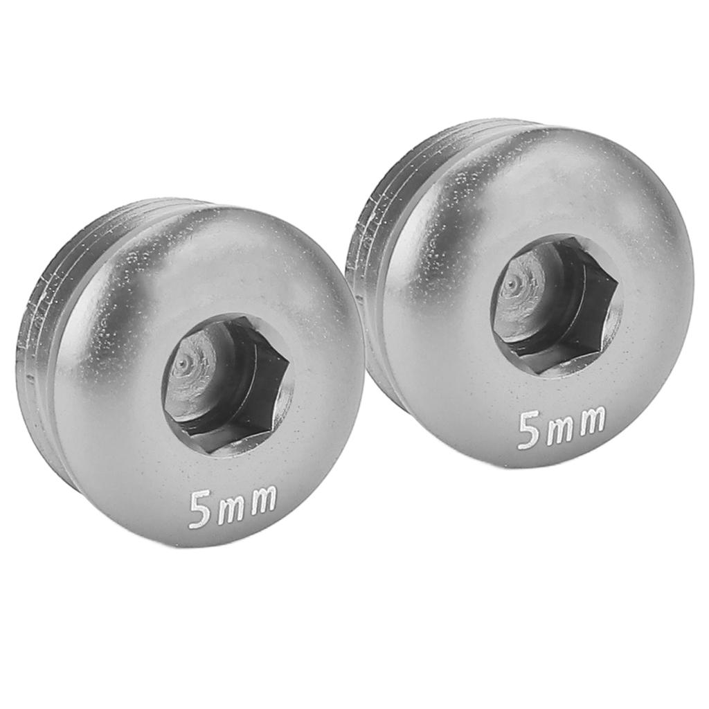 Крышка винта педали велосипеда Алюминиевый сплав Резьба M14 5 мм Крышка винта педали для горного велосипеда Цвет Ti