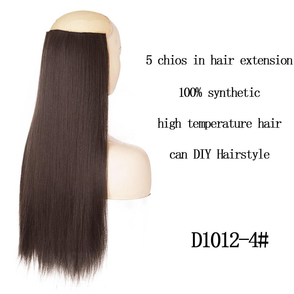 Long Straight Women Hair Extension Synthetic Fiber Hairpiece Daily Wear Long Straight Fake Hair for Women