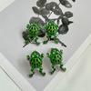 1 пара индивидуальных забавных серег-гвоздиков в форме лягушки, преувеличенные милые креативные серьги-гвоздики с героями мультфильмов, модные ювелирные изделия, подарок