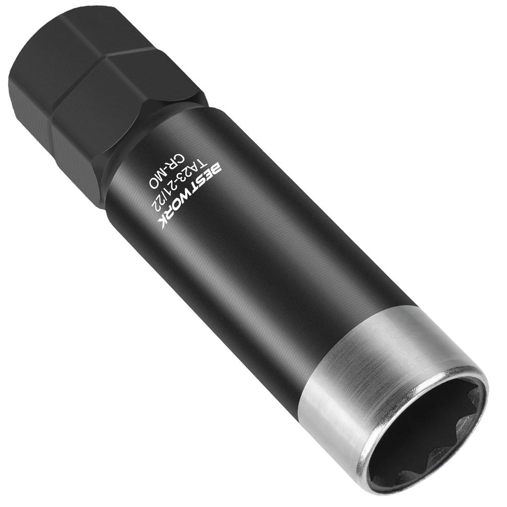 10 Spline Lug Nut Key, 10 Spline Lug Nut Socket With 21Mm & 22Mm Hex Drive, Double Layer Reinforcement, Replacement For TA23-21/22