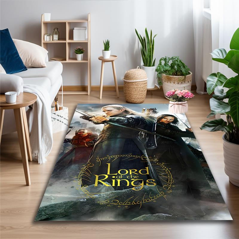 1pc Fantasy Warriors Printed Chair Rug for Home Office Use, Living Room Kitchen Game Room Area Carpet