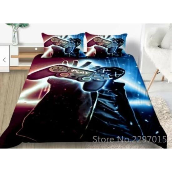 Fashion Black Family Game Gamepad 3d Bedding Set Adult Kids Gifts Pillowcase Duvet Cover Sets Bedroom Decor King Bed Linen Sets