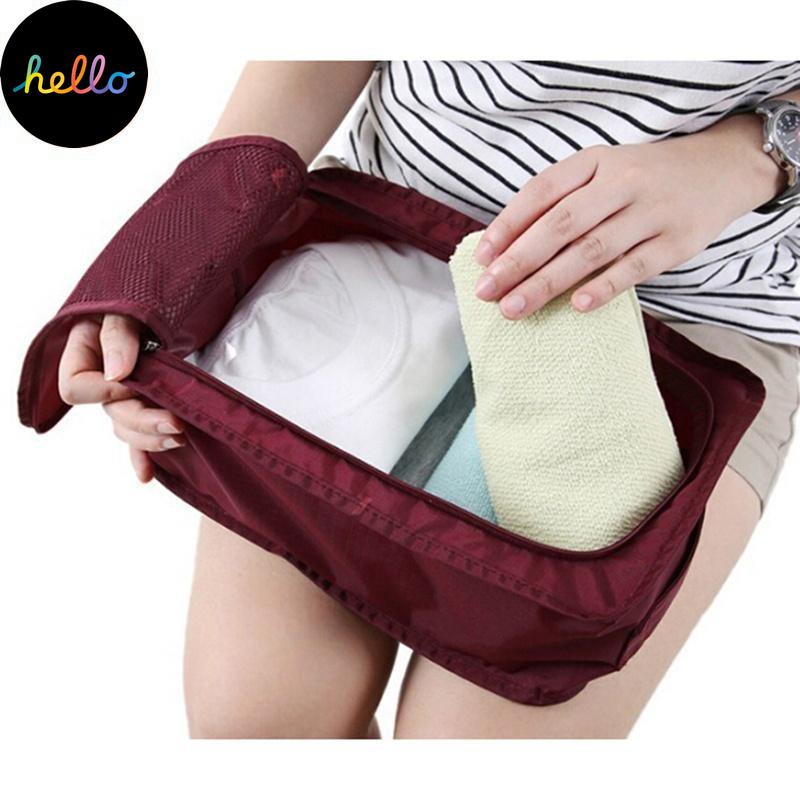 Дорожная сумка для хранения, легкая сумка на молнии, водонепроницаемый органайзер для обуви для стирки, коробка