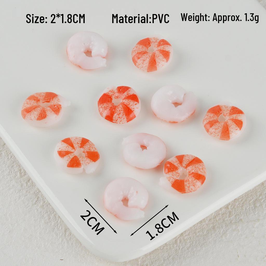 Shrimp Simulation Food Model: Toy Ornament & Teaching Aid