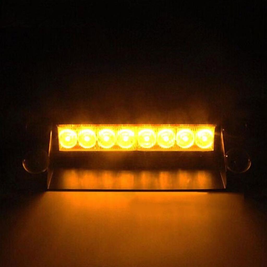 Car LED Strobe Light Police Lights Red/Blue Yellow/White Signal Lamps Flash Dash Emergency Flashing Windshield Warning Light