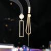Women's Light Luxury Design Elegant Asymmetric Tassel Long Earrings Fashionable And Versatile Niche Design Earrings