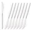 8 шт. Ножи столовые из белого золота из нержавеющей стали, западные ножи для стейка, можно мыть в посудомоечной машине, для дома, кухни и ресторана