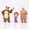 Latest 10Pcs/Set Masha And The Bear Action Figurine Anime Model Animation Toys Anime Figure For Friends Gifts Christmas Gift