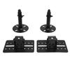 1 Pair Speaker Stand Thickened Metal Wall Ceiling Mount Speaker Bracket with Telescopic Rod for