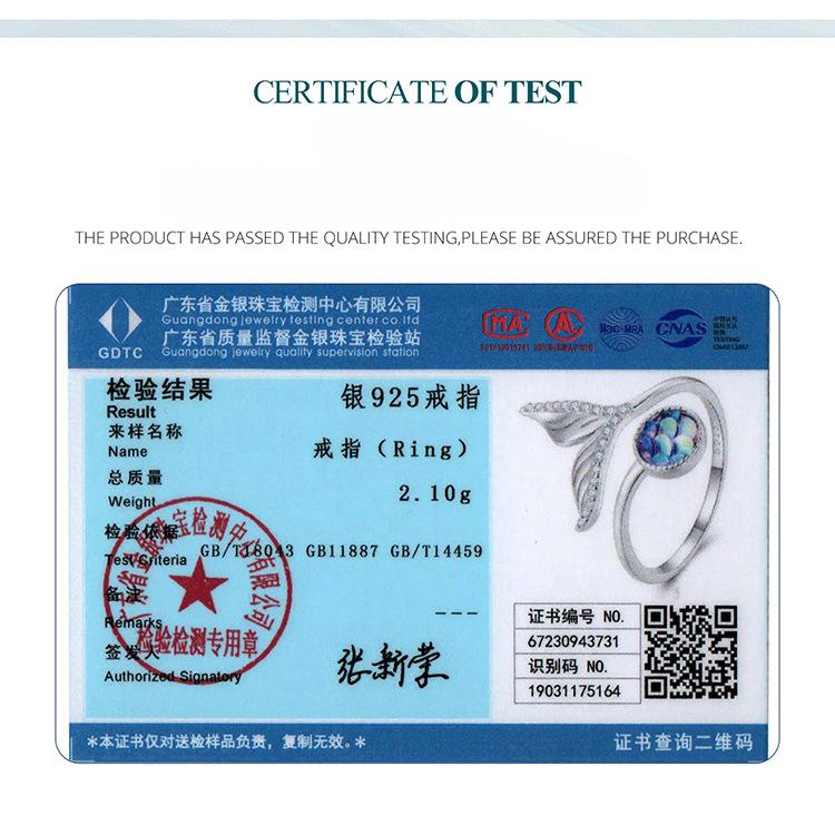 Fantasy Smart Fishtail Open Ring, Popular Jewelry S925 Sterling Silver Ring Jewelry