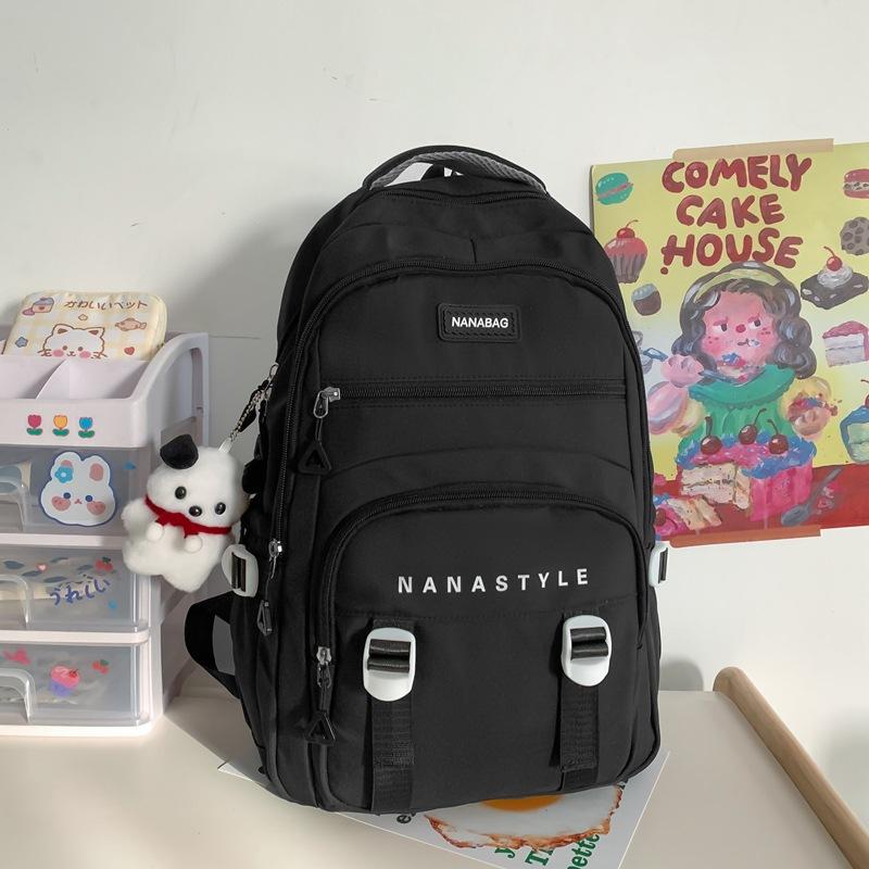 Schoolbag New University High School Backpack Junior High School Girls Large Capacity Korean Fashion Fifth and Sixth Grades Ridge Protection