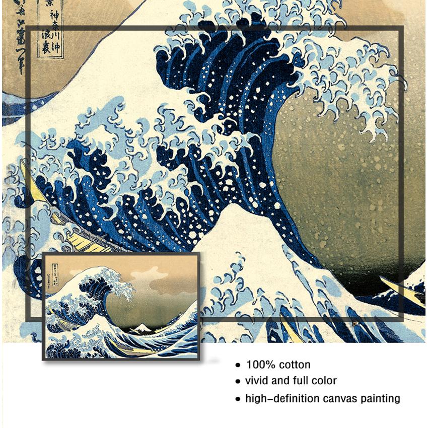 Wall Art Picture For Living Room Home Decor Hd Print Canvas Paintings Japanese Style Traditional S Wave Kanagawa Vintage