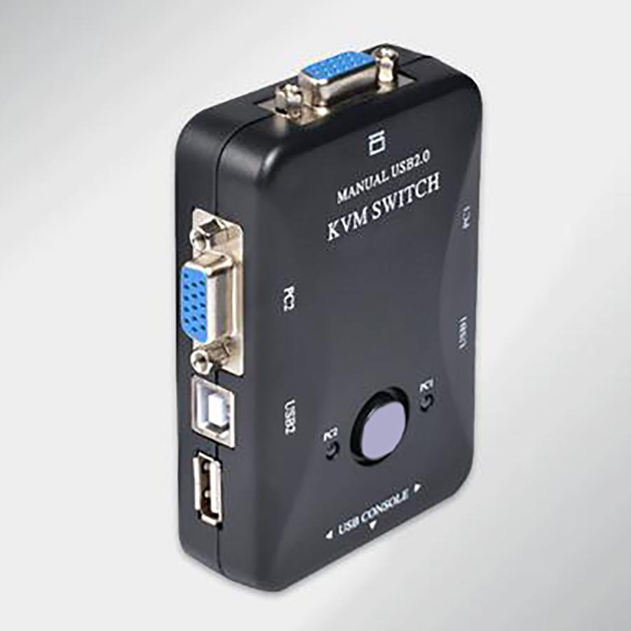 2-портовый KVM-переключатель USB/PC2 VGA Переключатель клавиатуры и мыши