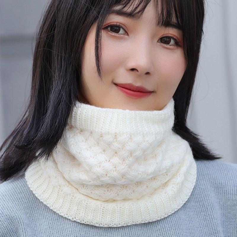 Универсальный флисовый утолщенный шарф-снуд для мужчин и женщин, зимний теплый вязаный шарф-капюшон