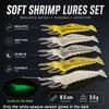 5pcs/Set 3.5g/8.5cm Artificial Shrimp Bait PVC Soft Shrimp Lure  Fishing Accessories