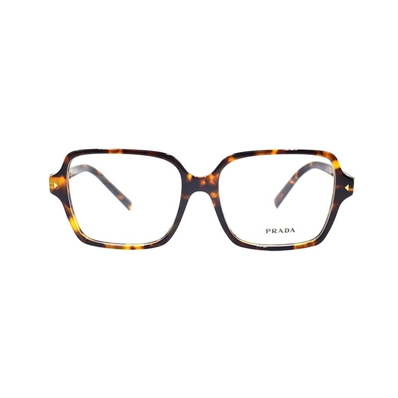 Prada optical glasses [Available prescriptions] SIGNATURE signature series classic style business executive Yellow tortoise 55 original box and bag