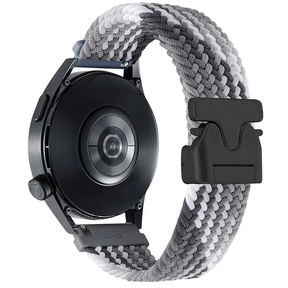 Нейлоновый магнитный ремешок 20 мм 22 мм для Garmin Forerunner 570 265 55 255 Active 6 5/Vivomove Trend/Vivoactive 6 5/Venu 3/2 Браслет
