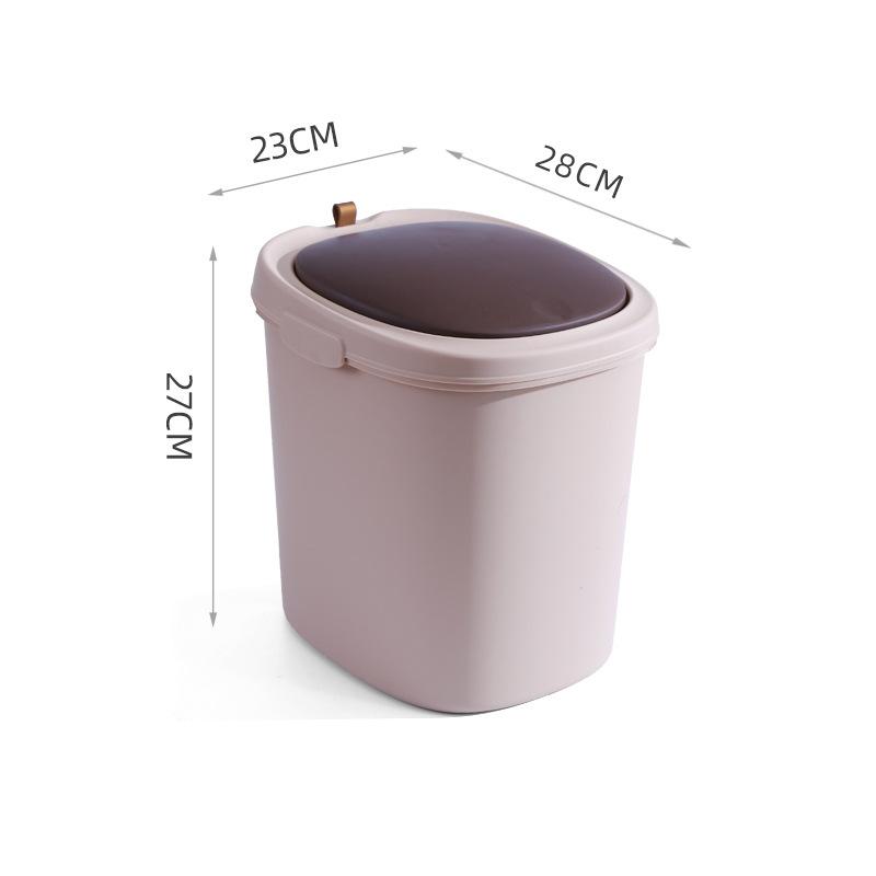 Нажимные мусорные баки для дома, с пулевидной крышкой, для кухни, ванной, бумажная корзина с крышкой для гостиной, креативная трубка для мусора для унитаза