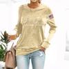(THIS IS THE TURNING POINT) Women's Fashionable Casual Long-sleeved Printed Round Neck Sweatshirt Top