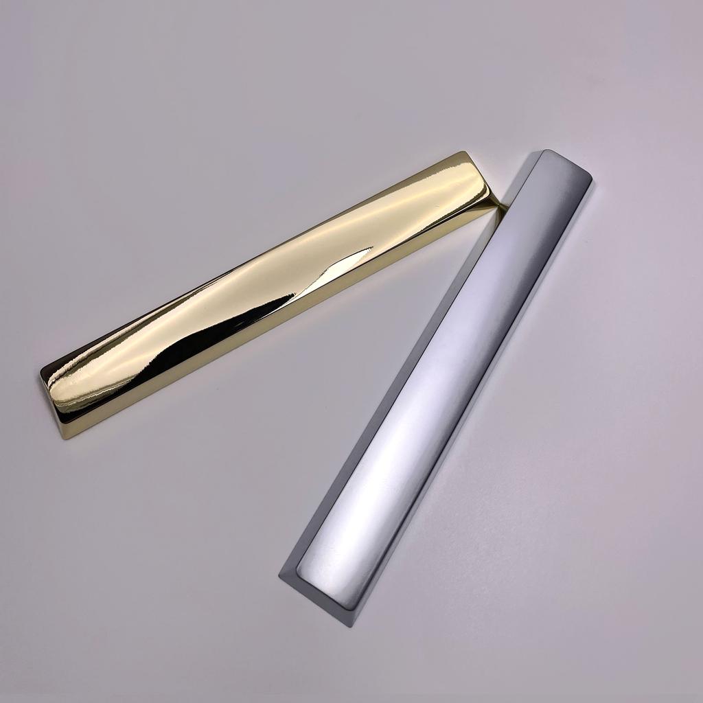 Клавишные колпачки из цинкового сплава с золотой/серебряной отделкой, высокопрочные металлические клавиши для механических клавиатур, улучшают набор текста