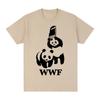 Футболка Panda WWF WTF Забавная Винтажная Хлопковая Мужская Футболка Новая ФУТБОЛКА T-SHIRT Женские Топы