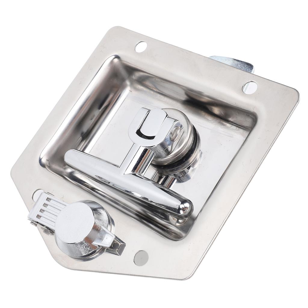 Защелка для ящика для инструментов с Т-образной ручкой 4,9x4,9 дюйма, высокополированная нержавеющая сталь, ручка-замок для ящика для инструментов для автофургона с ключами G