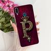 Прозрачный чехол для Huawei Y9 2019, роскошная корона, буквы от A до Z, 2D-рисунок, мягкий корпус для Huawei Y9 2019 JKM-LX1 JKM-LX2 JKM-LX3