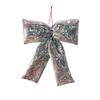 Sequin Decor Tree Ornament Shiny Surface Bow Pendant Easy Hang Christmas Bow  Festive Display