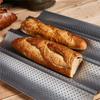 Non-Stick Bread Pans Baking Tray 2/3/4 Loaf Baguette Mold Loaves Wave Baker Baguette Pan Bakeware Baking Tray